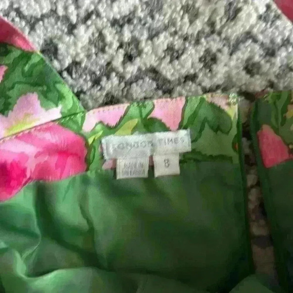 NWOT London Times Floral Print Party Sundress  Dress Sz 8 Women - Picture 3 of 3